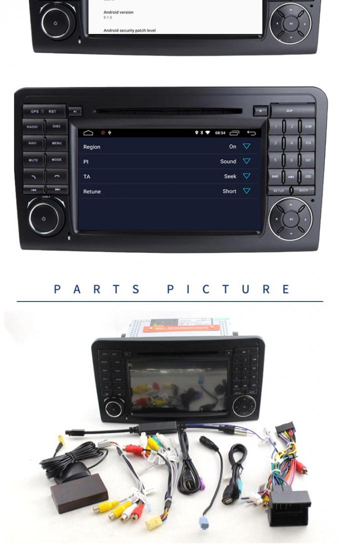 Van de de Cameraaux USB-poort van GPS de Achterspeler van de Benznavigatie DVD van Mercedes met Autoradio