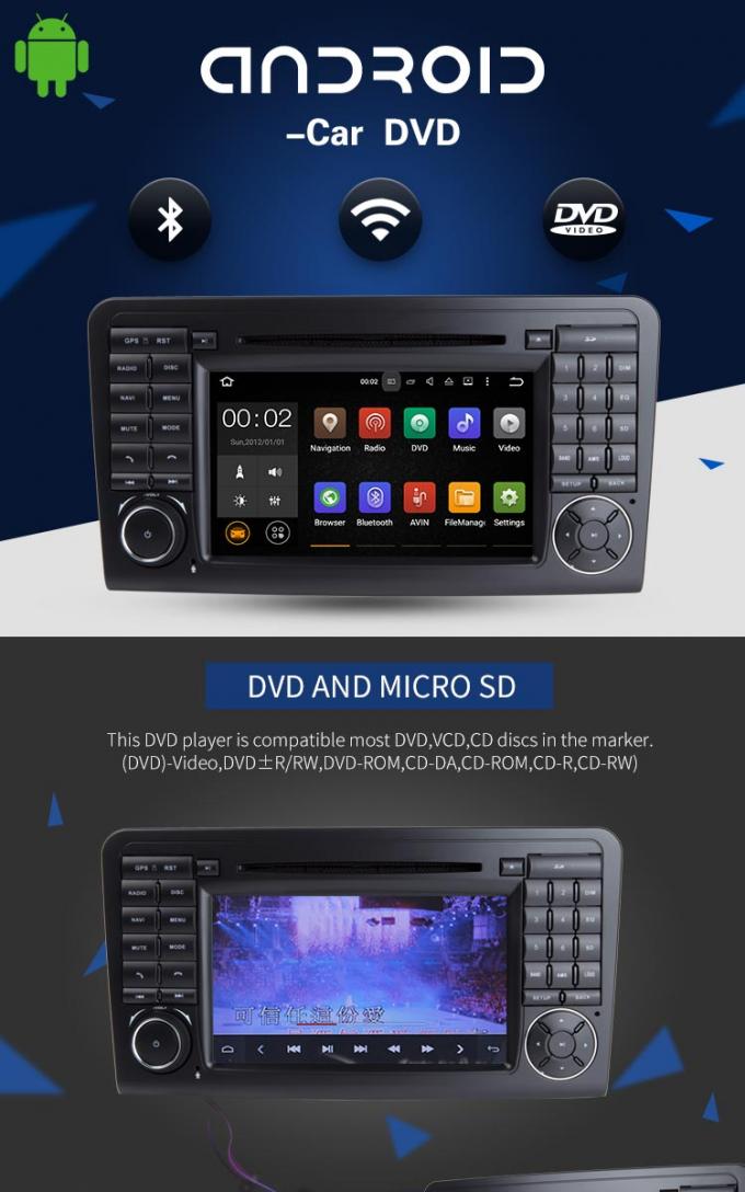 Auto Audiomercedes Vito Dvd Player, Bluetooth Mercedes in de Spelers van Autodvd