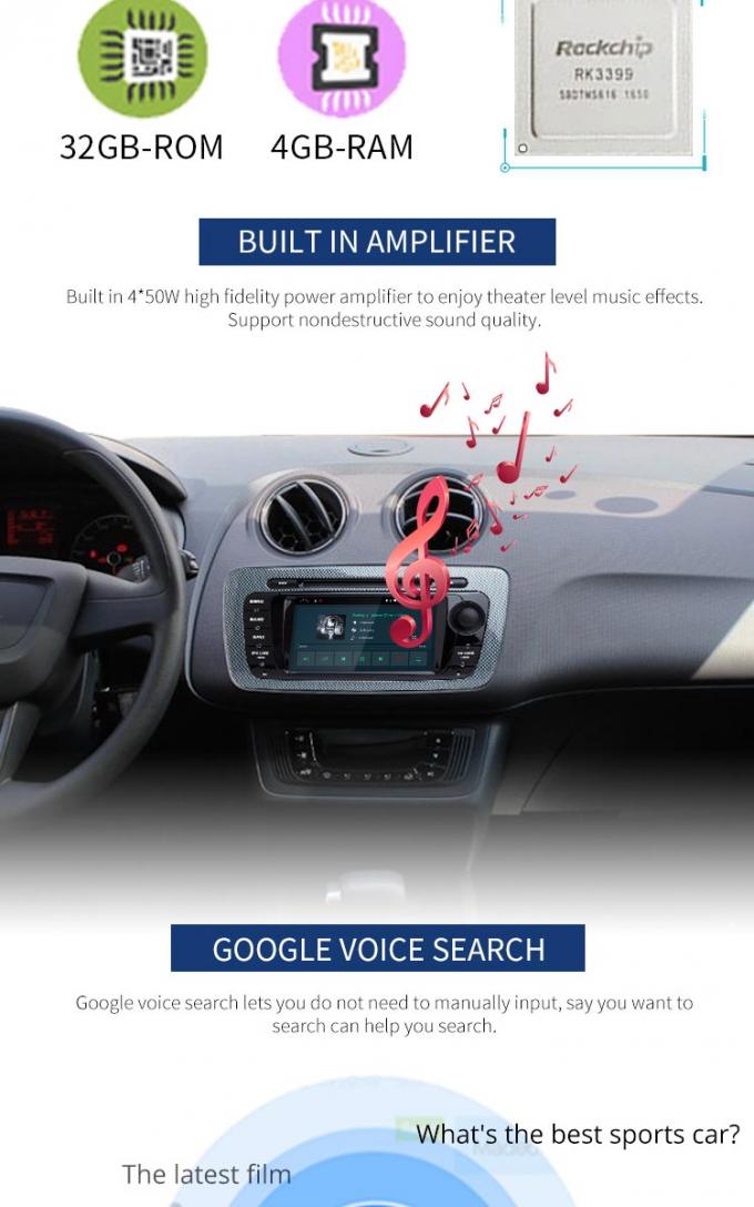 6.2“ Android-Autodvd Speler Bluetooth - Toegelaten Ingebouwde GPS-Cd-speler