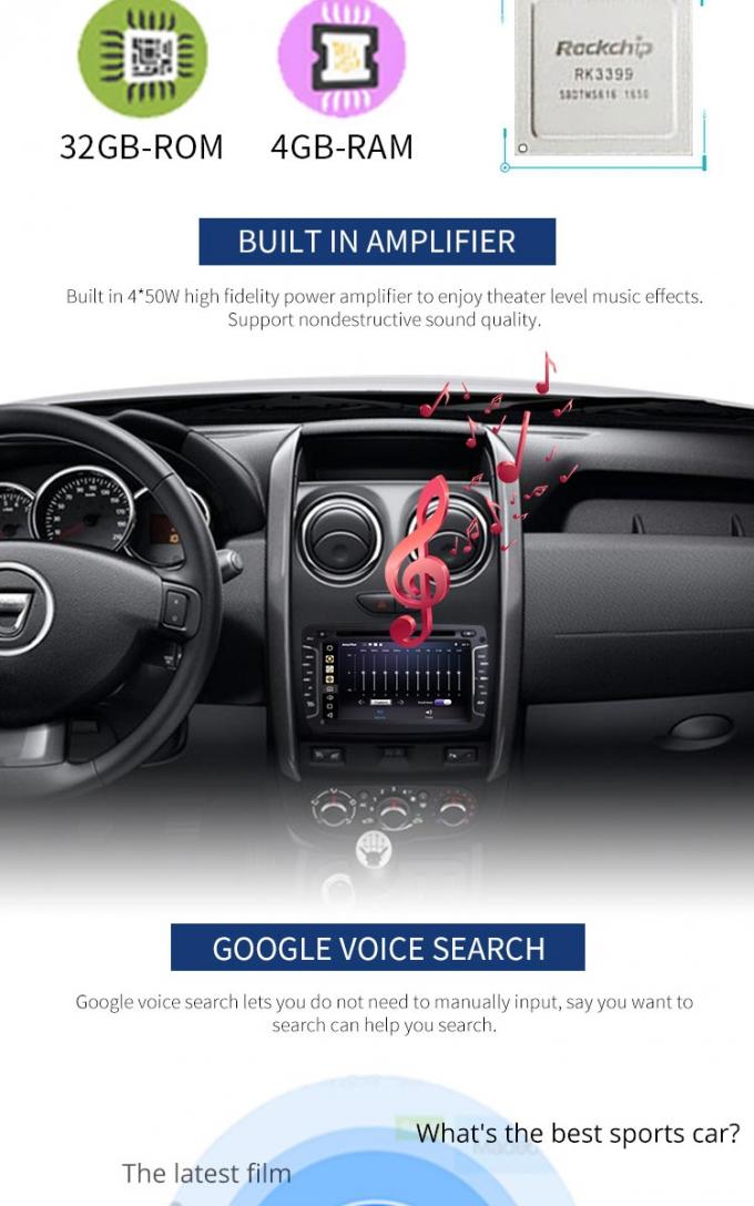 Android 8,1 Renault-de Stereo-installatie van de Stofdoekauto en Dvd-Speler met Auto Radiogps