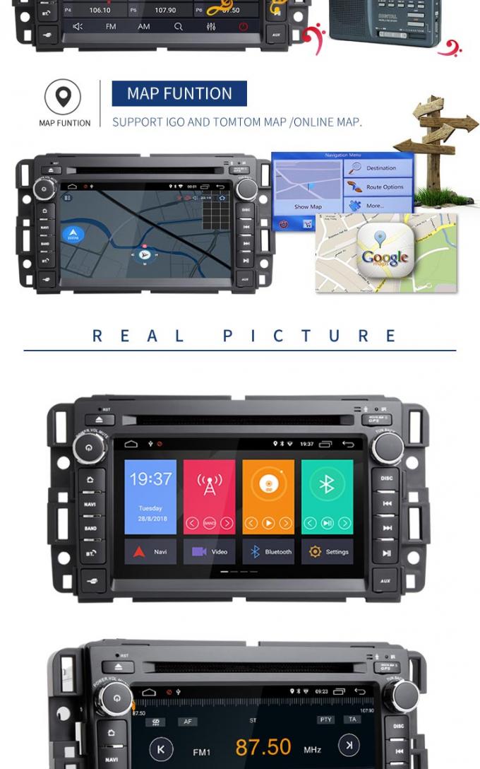 GPS-Radio de Autostereo-installatie van Navigatieandroid, Buick-Verbinding van de Auto de Dubbele DIN Dvd Speler Uitgeruste Spiegel