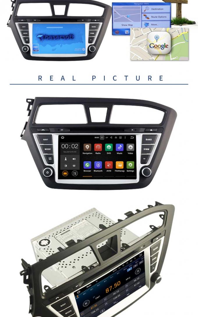 8 de Auto Hyundai Media Player Android 7,1 van het duimtouche screen met Achtercamera AUX