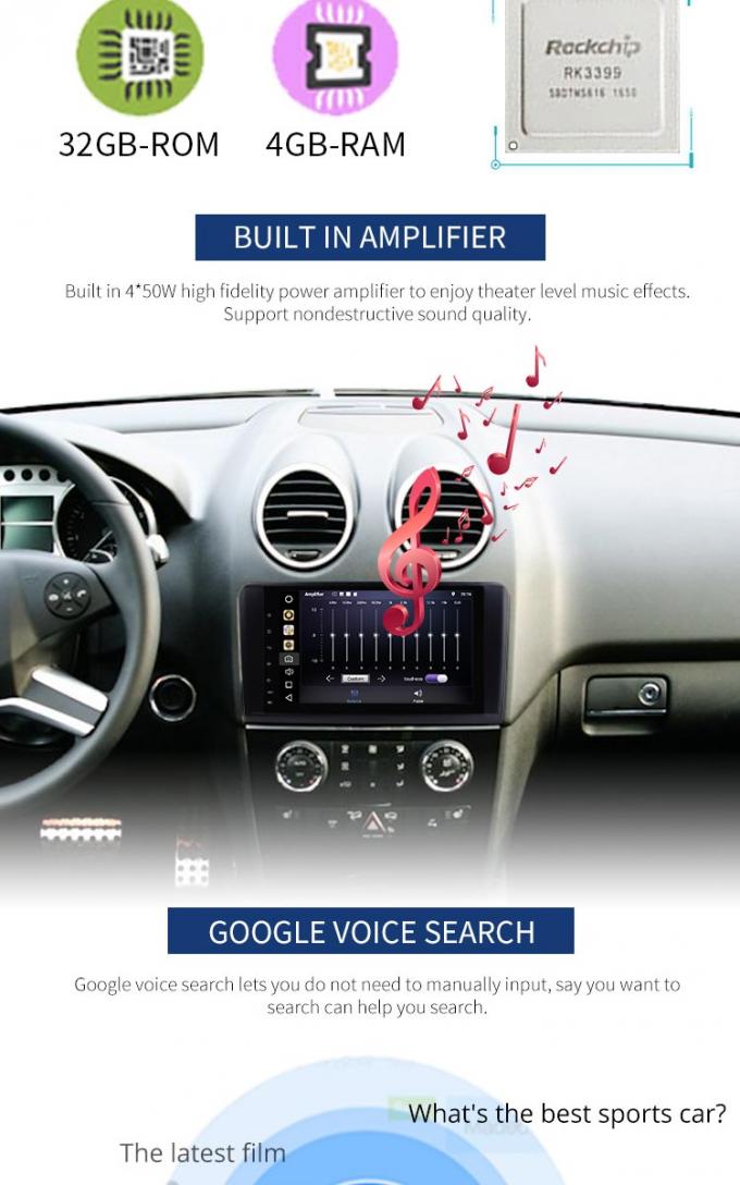 De Bluetooth Toegelaten Mercedes-Speler van de Benzauto DVD, de Voorcamrea-Speler van de Benznavigatie DVD
