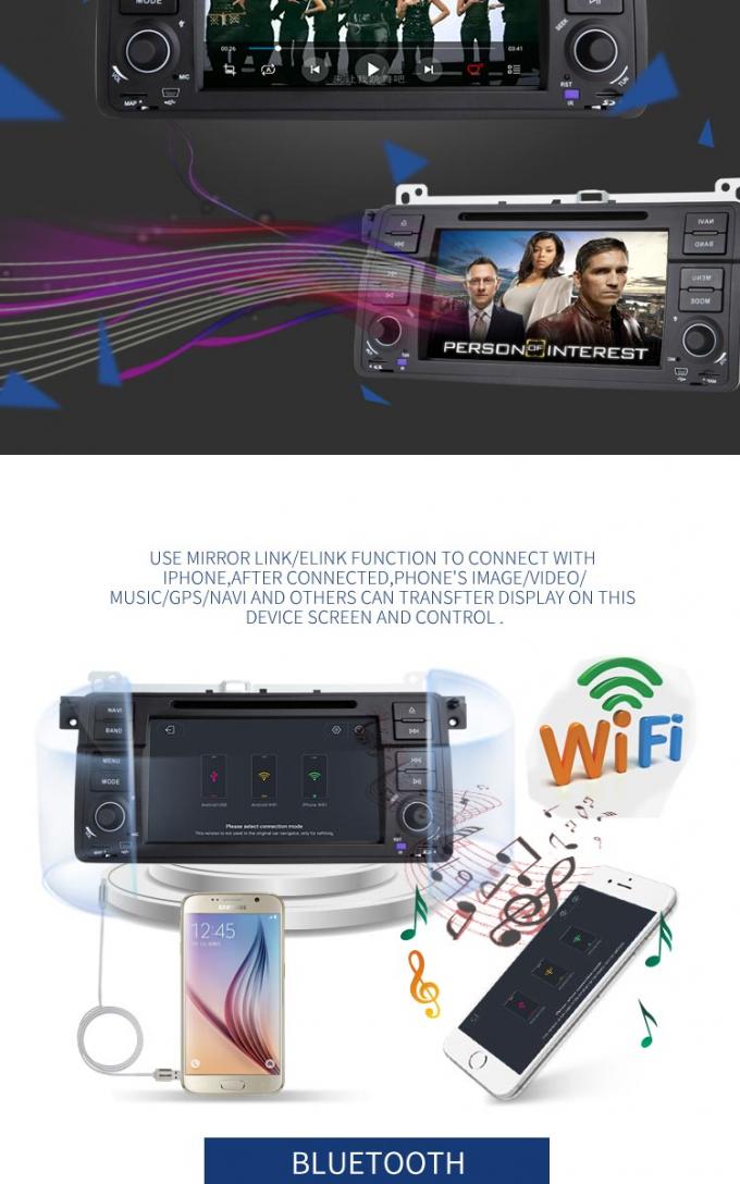 Speler Android 8,1 van auto de Audio Stereobmw GPS DVD met de FMradio van MP3 MP5 AM