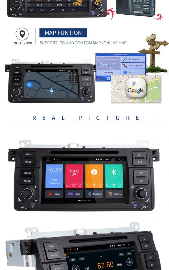 Speler Android 8,1 van auto de Audio Stereobmw GPS DVD met de FMradio van MP3 MP5 AM