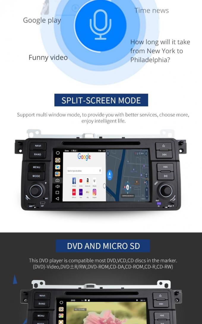 Android 8,1 de Speler van PX6 BMW GPS DVD met AM FMmp4 MP3 Audiospeler