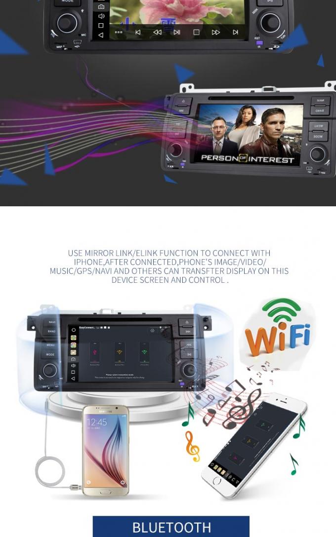 Android 8,1 de Speler van PX6 BMW GPS DVD met AM FMmp4 MP3 Audiospeler