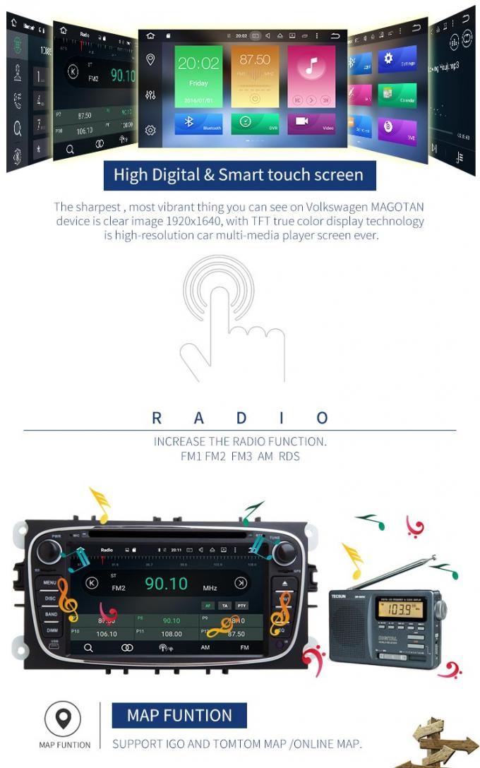 De Stereo-installatie van de het Touche screenauto van Canbusbt Ipod Usb met Gps en Bluetooth