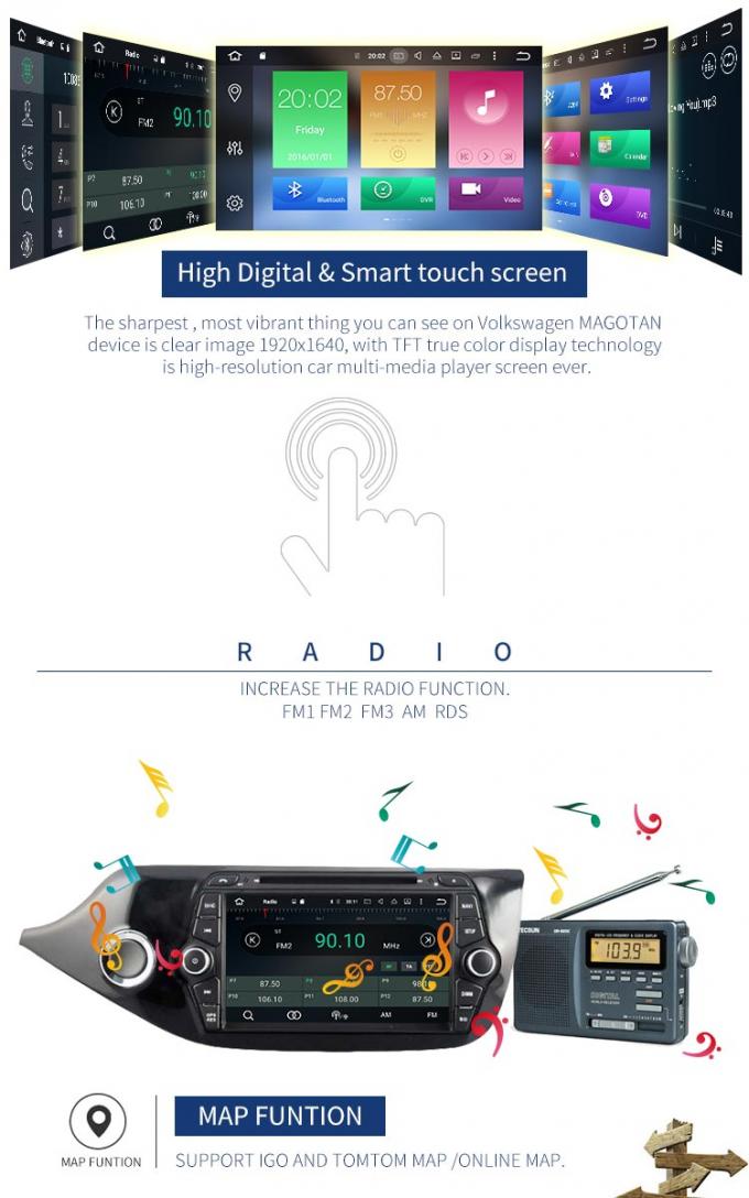 Isdb/dvb-t Android-de Speler van Dvd van de Autoradio met de Radiotuner van WIFI SWC BT MP3 MP4