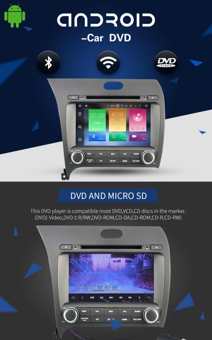 KIA K3 8,0 de Autodvd Speler Video Radiowifi AUX LD8.0-5509 van Bluetooth Android