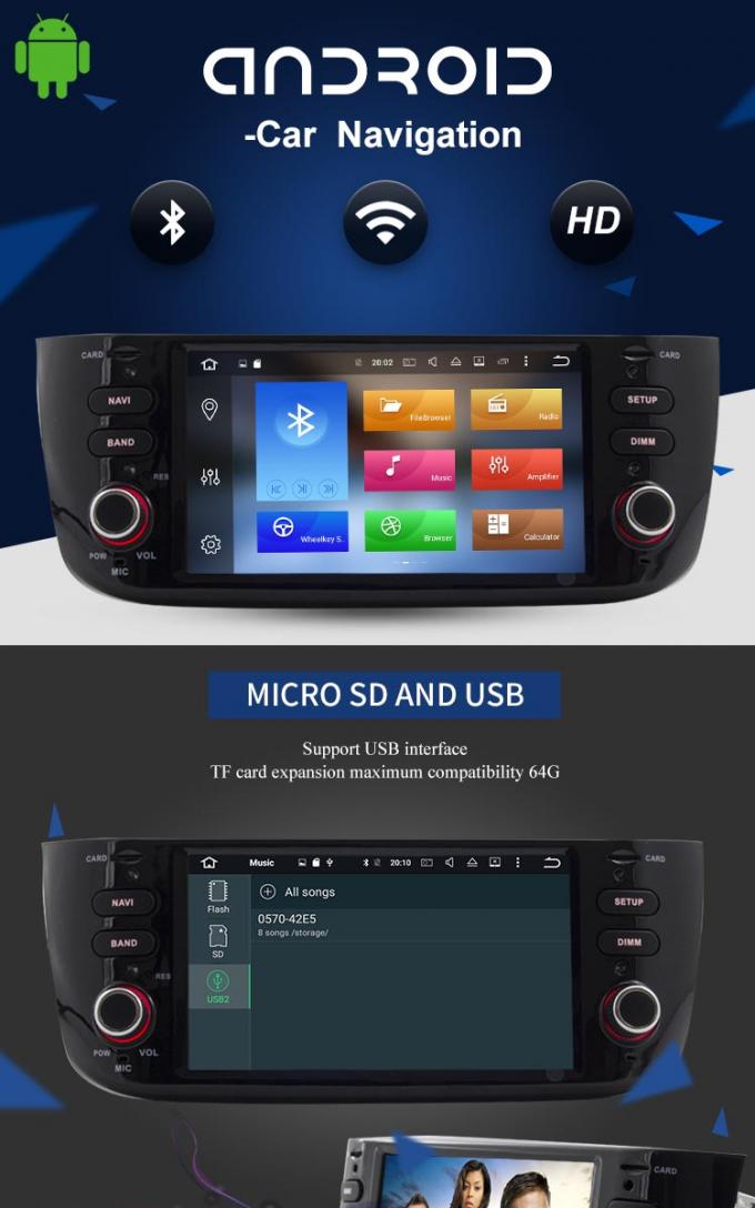 Android 8,0 de Speler van Autofiat Dvd met Stereo Radiogps voor NIEUWE LINEA